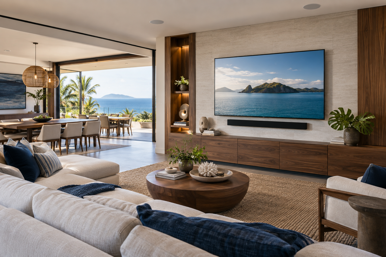 Residential audio and video installation setting