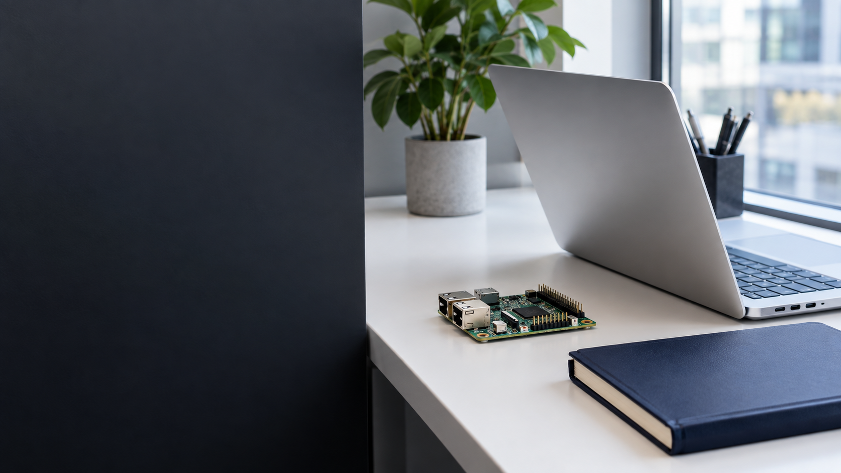 Business technology and an editorial workspace